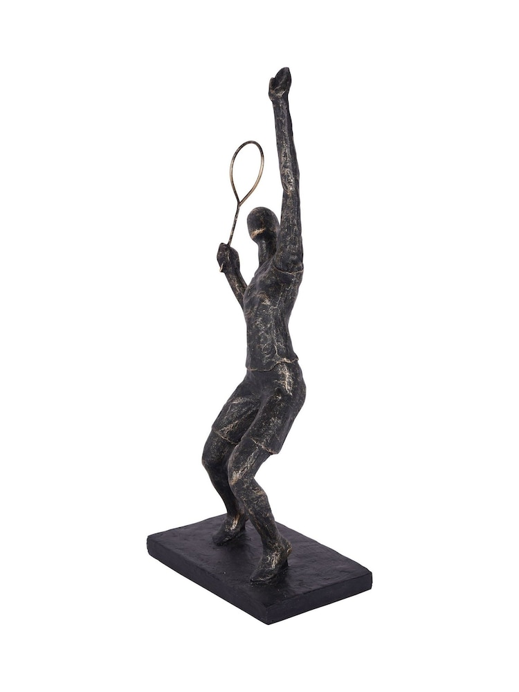 Libra Interiors Bronze Tennis Player Sculpture - Image 2 of 6 Libra Interiors Bronze Tennis Player Sculpture - Image 2 of 6