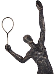Libra Interiors Bronze Tennis Player Sculpture - Image 5 of 6