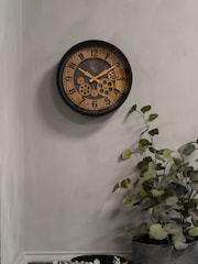 Libra Interiors Black Palladium Mini Dials Clock Black 32.8cm - Image 1 of 6