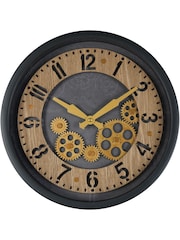 Libra Interiors Black Palladium Mini Dials Clock Black 32.8cm - Image 2 of 6