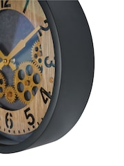 Libra Interiors Black Palladium Mini Dials Clock Black 32.8cm - Image 5 of 6