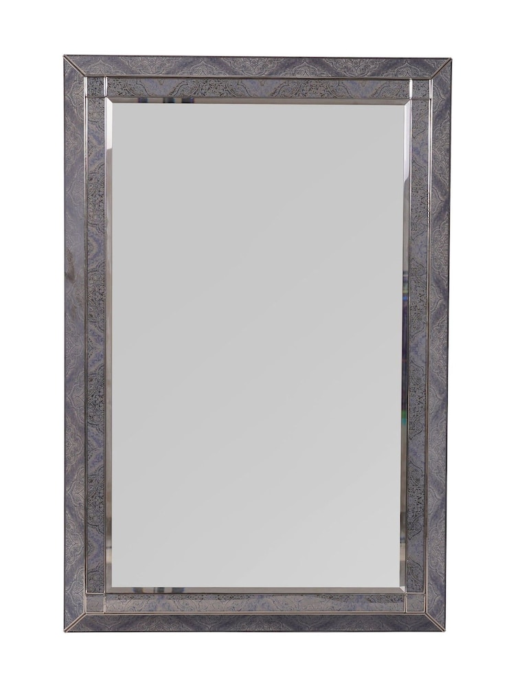 Libra Interiors Smoke Mandala Pattern Mirror 60x90cm - Image 2 of 6