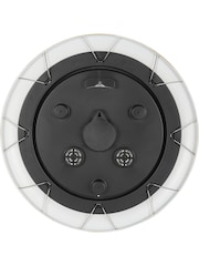 Libra Interiors Antique White Outdoor Metal Clock with Temperature and Humidity 53.3cm - Image 4 of 6