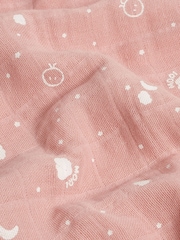 MORI Pink Cotton Large Muslin Square - Image 5 of 5