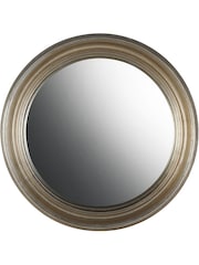 Libra Interiors Country Silver Fen Round Convex Small Mirror - Image 5 of 6