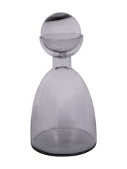 Libra Interiors Grey Vitrum Smoked Bottle Vase 37cm - Image 2 of 6
