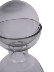 Libra Interiors Grey Vitrum Smoked Bottle Vase 37cm - Image 4 of 6