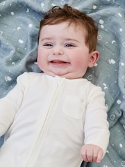 MORI White Cotton Large Muslin Square - Image 1 of 3