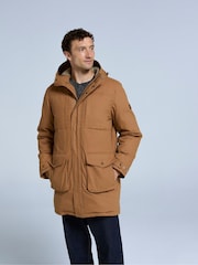 Animal Natural Mens Fistral Borg Lined 100% Cotton Parka Jacket - Image 2 of 4