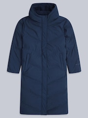 Animal Blue Womens Cocoon Borg Lined Padded Coat - Image 6 of 8