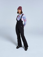 Animal Black Womens Powder Bib Front Ski Joggers - Image 1 of 4