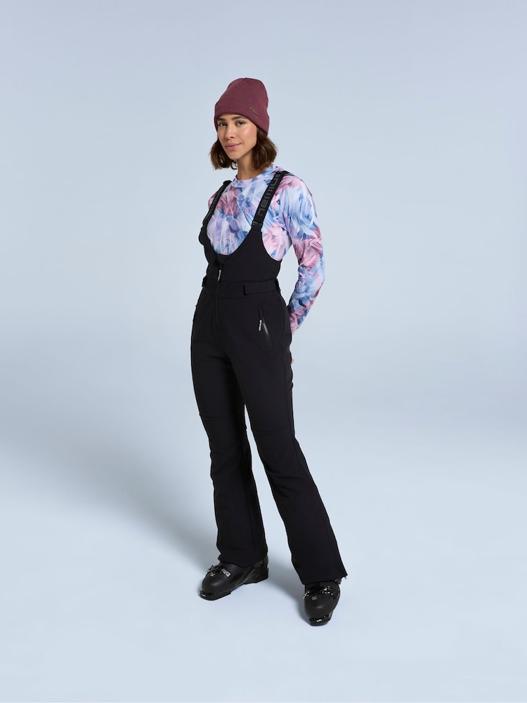 Animal Black Womens Powder Bib Front Ski Joggers - Image 1 of 4