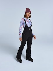 Animal Black Womens Powder Bib Front Ski Joggers - Image 2 of 4