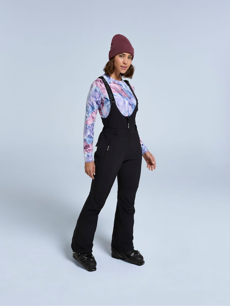Animal Black Womens Powder Bib Front Ski Joggers - Image 2 of 4