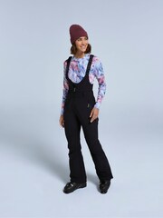 Animal Black Womens Powder Bib Front Ski Joggers - Image 4 of 4