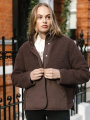 Chaqueta de forro polar de borreguito de Chelsea Peers - Imagen 1 de 4