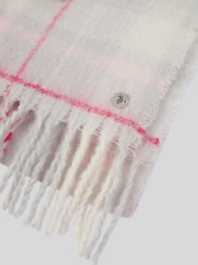 U.S. Polo Assn. Grey Womens Cable Gloves and Check Scarf Box Set - Image 3 of 3