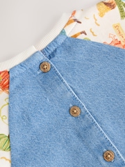 Kürbisprint - Denim-Kleid mit Raglanärmeln (3 M.–8 J.) - Bild 10 von 10
