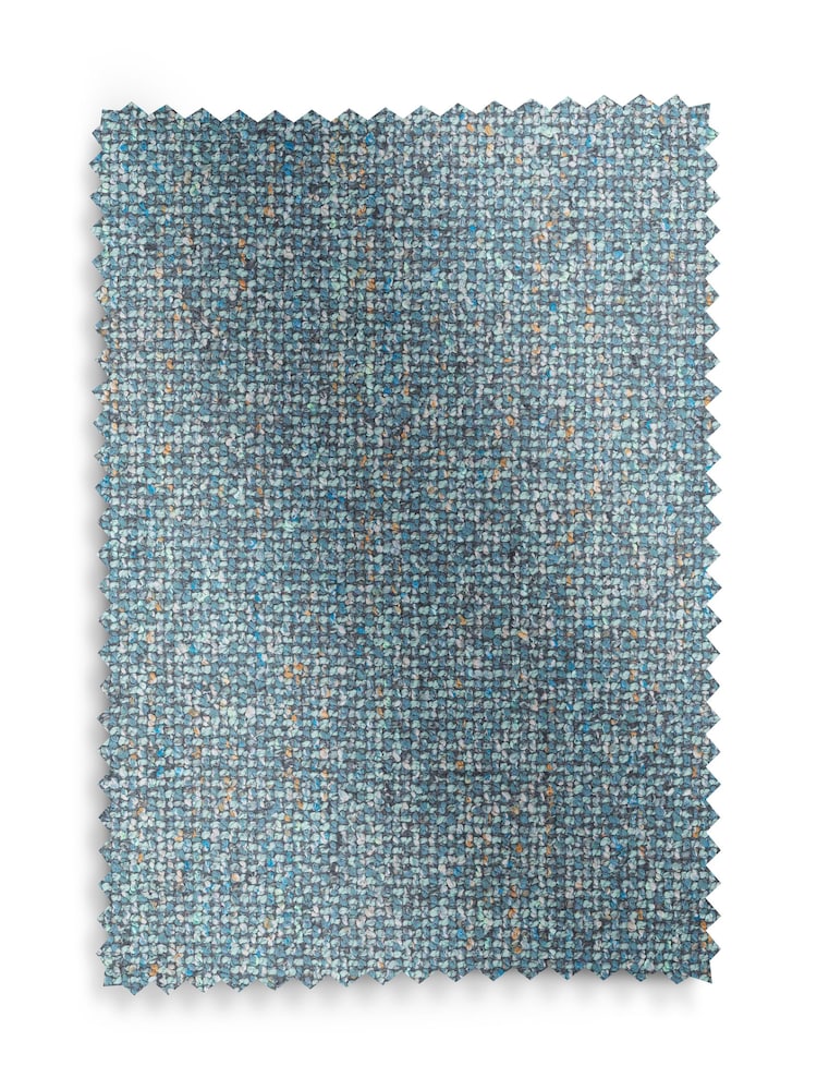 Mid Blue Chunky Marl Upholstery Swatch - Image 1 of 1