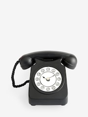 Black Retro Phone Mantel Clock - Image 3 of 3