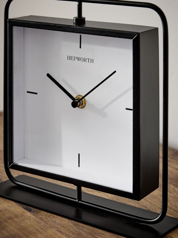 Black Swivel Mantel Clock - Image 3 of 3 Black Swivel Mantel Clock - Image 3 of 3