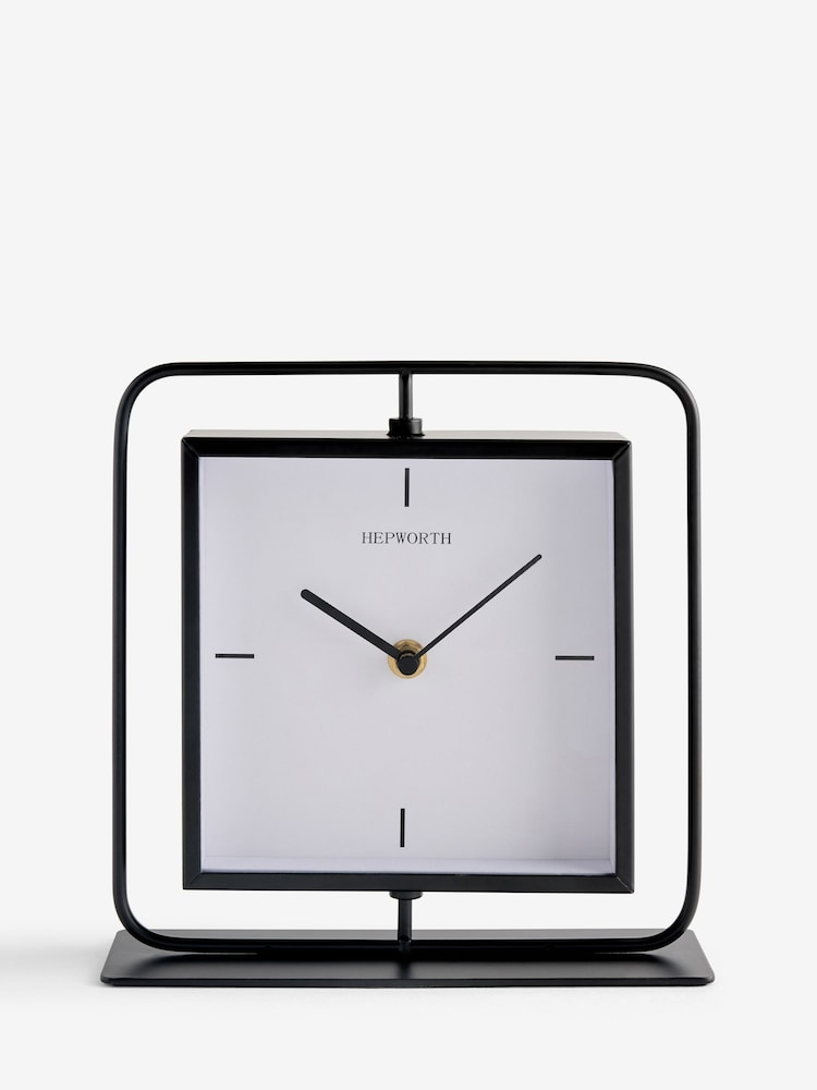 Black Swivel Mantel Clock - Image 4 of 4