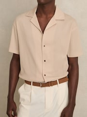 Reiss Light Tan Dante Suede Belt - Image 2 of 4