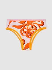 Reiss Phoebe Floral-Print Bikini Bottoms - Imagen 2 de 4
