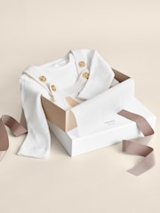 Reiss Neutral Cyra Wool-Cashmere Stripe Romper Set - Image 3 of 3