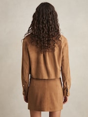 Chemises Reiss Connie en daim à boutons-pression - Image 4 of 6
