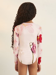 Reiss Ivory Katy 9-13 yrs Reiss | NYBG Long-Sleeve Swimsuit - Image 6 of 7