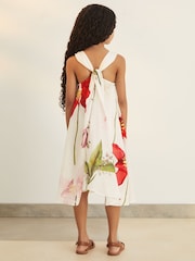 Reiss | NYBG Floral Maxi Dress With Linen - Image 5 of 6