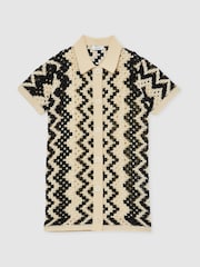Reiss Natalie Cotton-Blend Patterned Crochet Dress - Imagen 2 de 4