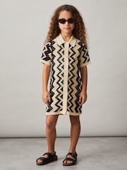 Reiss Natalie Cotton-Blend Patterned Crochet Dress - Imagen 3 de 4