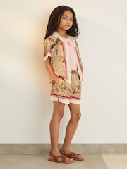 Reiss Sammie Reiss | NYBG Satin Floral-Print Shorts - Imagen 3 de 6