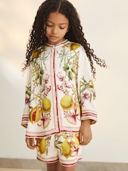 Reiss Winona Reiss | NYBG Satin Floral-Print Shirt - Imagen 2 de 6