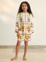 Reiss Winona Reiss | NYBG Satin Floral-Print Shirt - Imagen 3 de 6