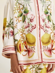 Reiss Winona Reiss | NYBG Satin Floral-Print Shirt - Imagen 4 de 6
