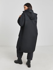 Simply Be Black Hooded Functional Ultility Jacket - Image 3 of 4