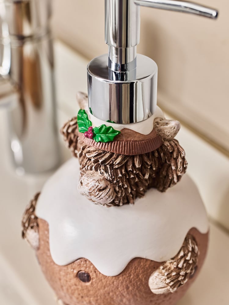 Brown Hamish Christmas Pudding Soap Dispenser - Image 2 of 3 Brown Hamish Christmas Pudding Soap Dispenser - Image 2 of 3