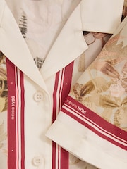 Reiss Santana Reiss | NYBG Satin Floral-Print Shirt - Image 7 of 7
