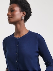 JD Williams Blue Crew Neck Cardigan - Image 3 of 4
