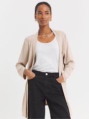 JD Williams Natural Soft Touch Cardigan - Image 1 of 4