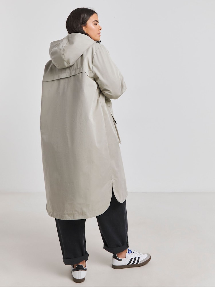 Simply Be Grey Hooded Functional Ultility Jacket - Image 2 of 4