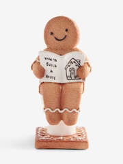 Natural Gingerbread Christmas Toilet Toilet Ornament - Image 1 of 2