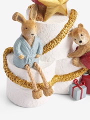 Multi Bertie Bear and Rosie Rabbit Toilet Roll Christmas Ornament - Image 3 of 3