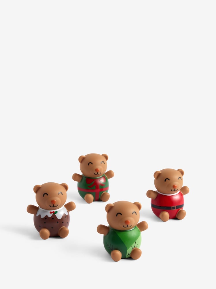 Set of 4 Multi Bertie Bear Christmas Bath Buddies - Image 2 of 3