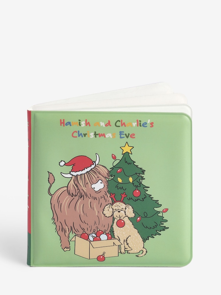 Multi Christmas Hamish Cow and Charlie Cockapoo Colour Changing Bath Book - Image 1 of 4