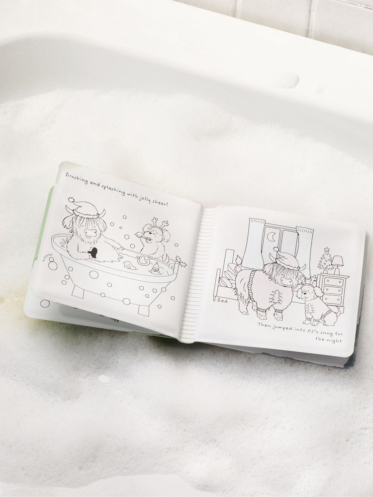 Multi Christmas Hamish Cow and Charlie Cockapoo Colour Changing Bath Book - Image 2 of 4