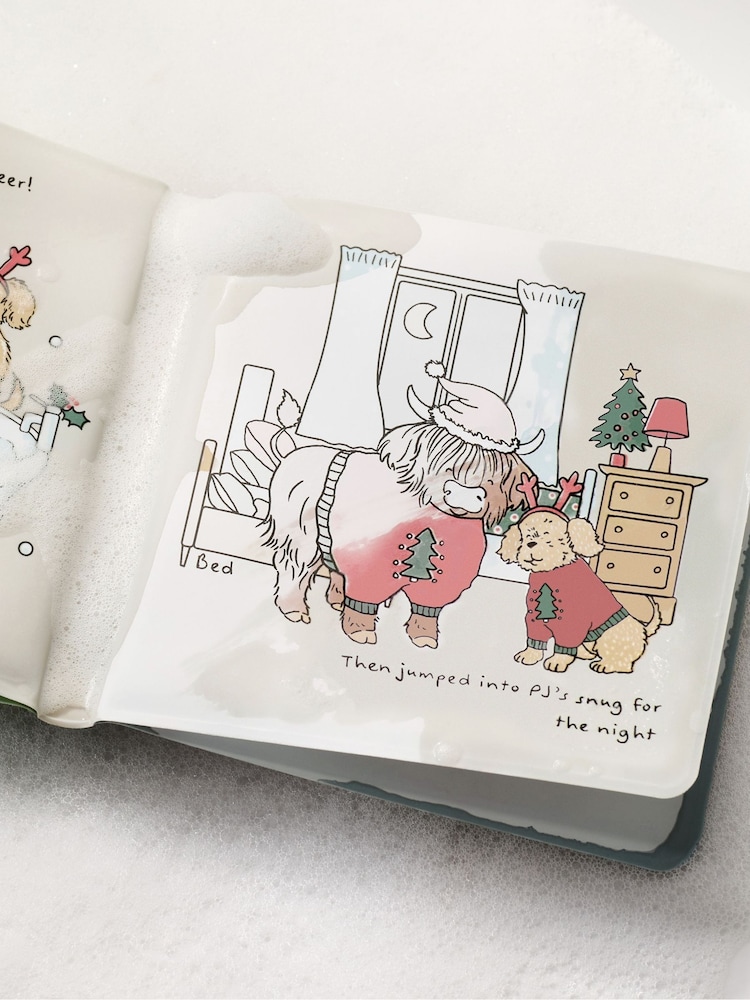 Multi Christmas Hamish Cow and Charlie Cockapoo Colour Changing Bath Book - Image 4 of 4